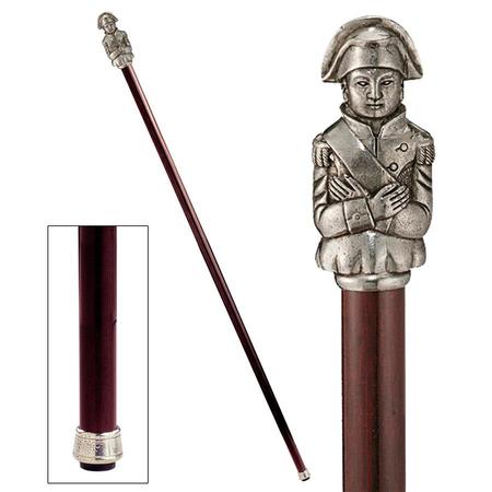 DESIGN TOSCANO The Padrone Collection: Napoleon Pewter Walking Stick PA90100
